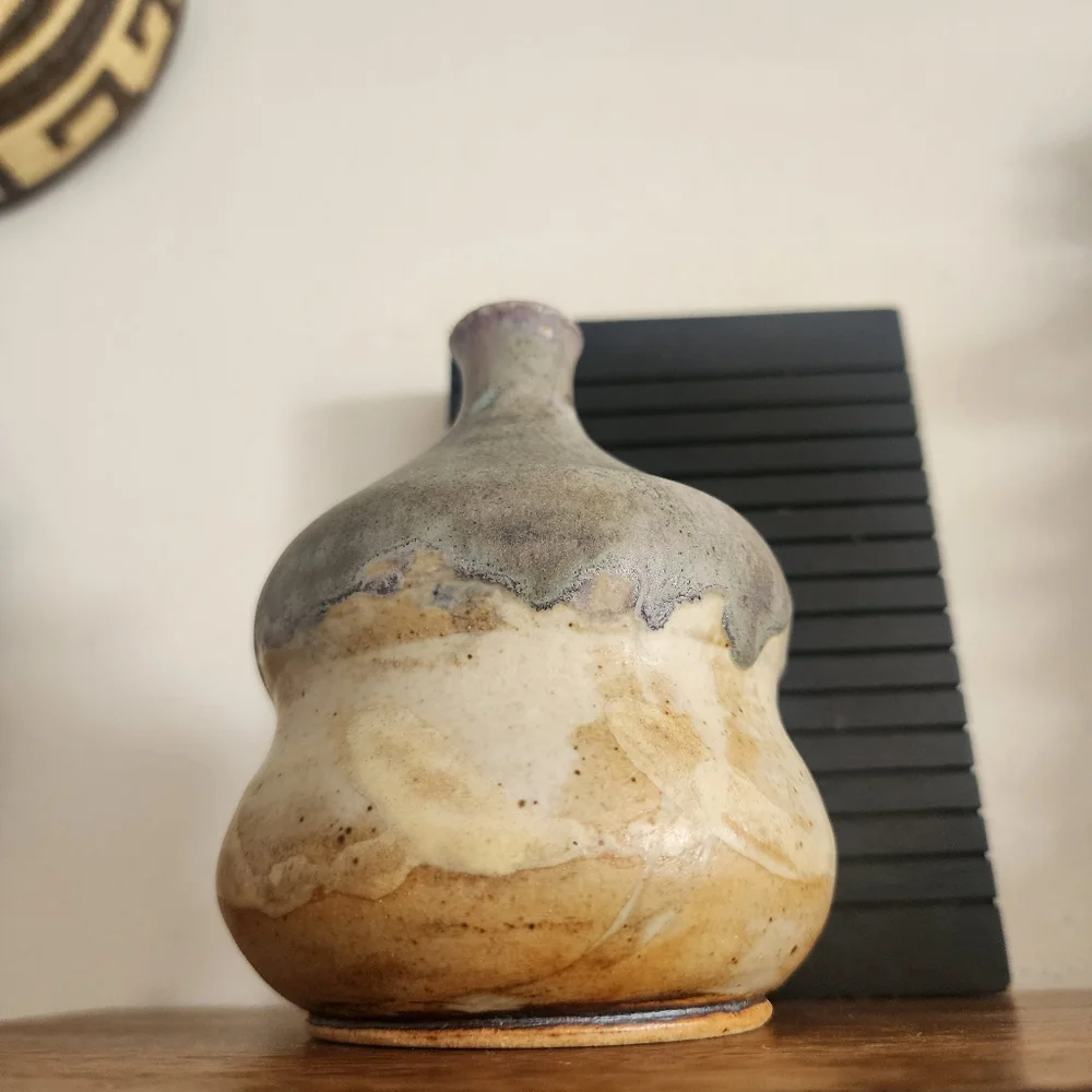 MCM Studio Art Pottery Signed Matte Weed Pot Vase - Picture 6 of 6